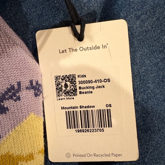 Stio Kids' Bucking Jack Beanie merino wool blend hat new with tag - Picture 4 of 5